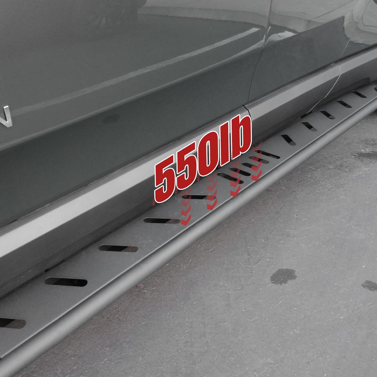 2Pcs Running Boards for R1T Door Side Steps Compatible with Rivian R1T 2025 Nerf Bars Pedal for Rivian Exterior Accessories