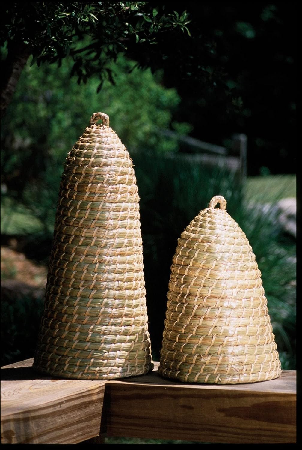 Kalalou A0290 Transitional Extra Tall Bee Skep in Bronze/Dark Finish,