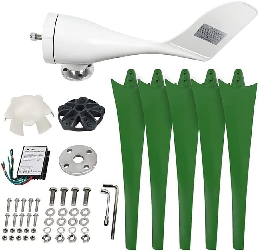 12V 24V Wind Turbine Generator Low Noise Wind Turbine Small Windmill Generator with Controller for Home Street Lamps Boat