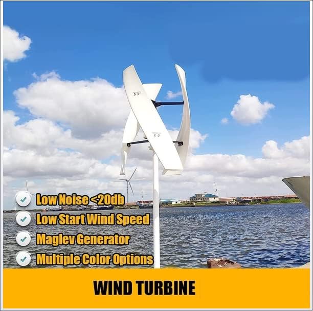 3000/4000W Levitation Upright Wind Turbine, No Noise Vertical Magnetic Wind Generator with Charge Controller 12V-220V Vertical Axis Wind Turbine