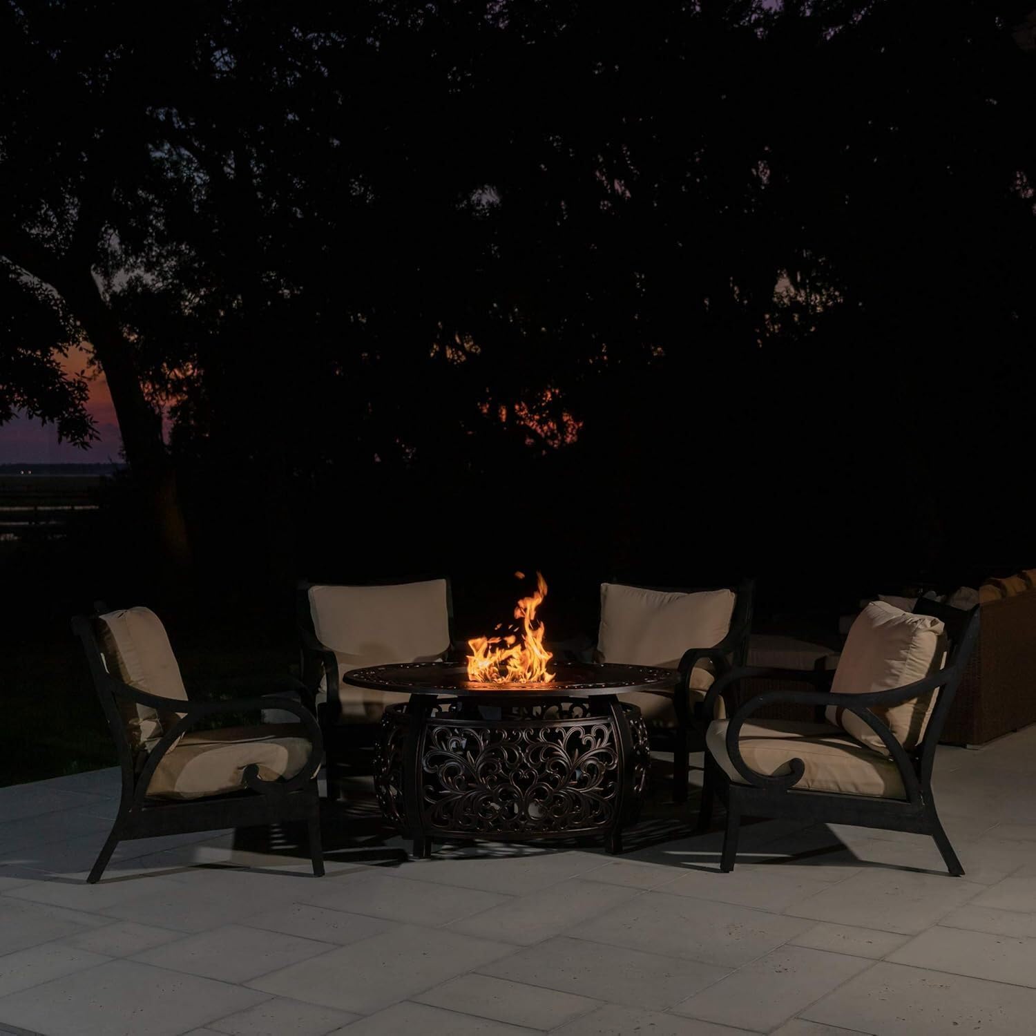 Aluminum Outdoor Fire Pit Table - 48