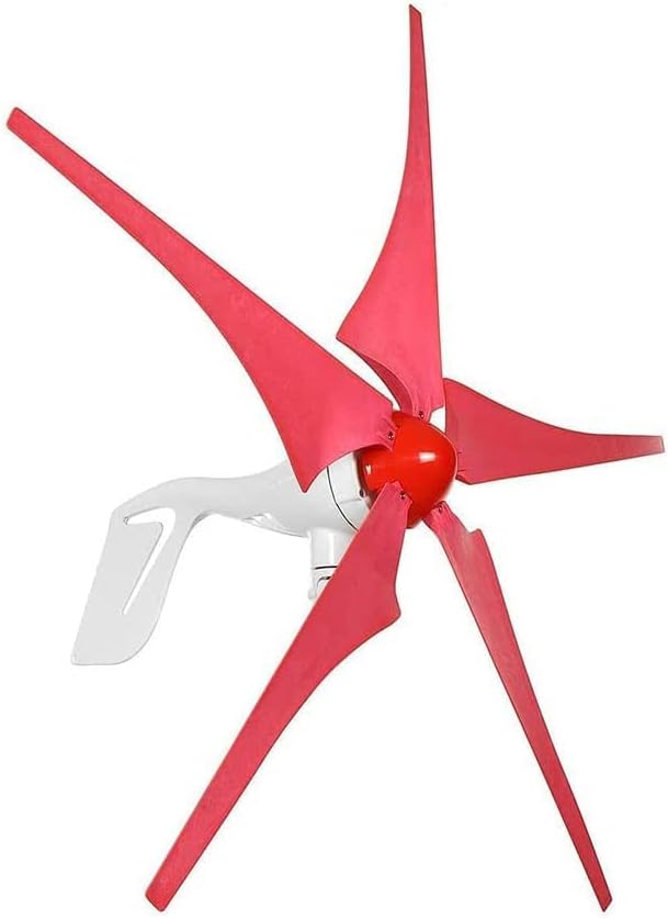 5000W Wind Generator 5 Blade Generator 12/24V Household Street Lamp + Rechargeable Horizontal Wind Generator