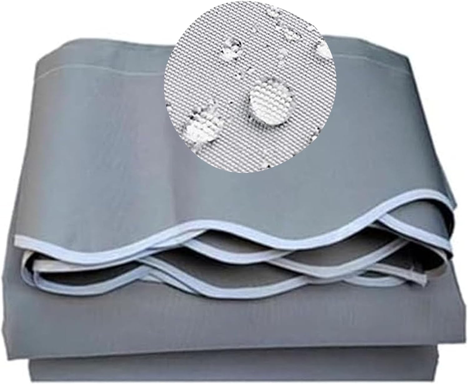 DAZULI Retractable Patio Awning Replacement Fabric (Without Frame) Sun Shade Awning Cover Waterproof Outdoor Patio Canopy Deck Awnings Polyester(Size:6.6x5ft,Color:Gray), 16x11.5ft