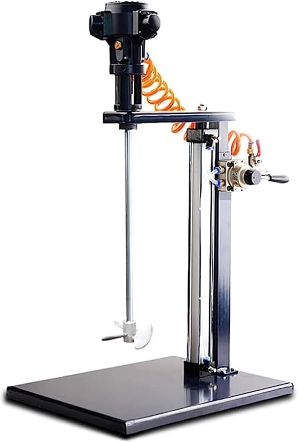 5 Gallon Pneumatic Paint Mixer, Stainless Steel Automatic Paint Blender Stirrer, Stirring Air Powered Liquid Mixer, Lifting Platform Agitator Lifting Coating Mixing Machine, for Paint Factory