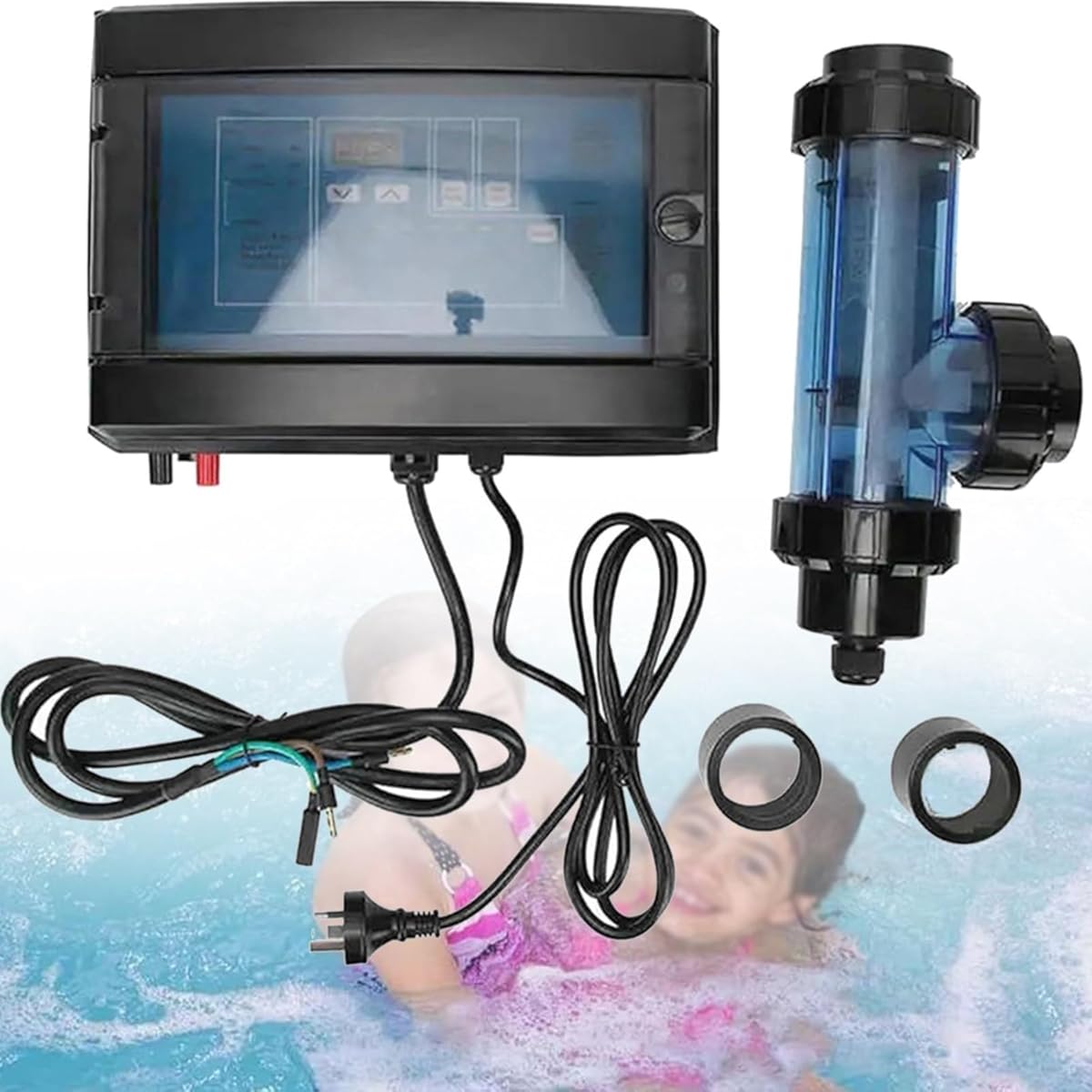 Electrolytic Salt Chlorine Machine Chlorine Generator Swimming Pool Salt Chlorinator Swimming Pool Accessory(50g/h)