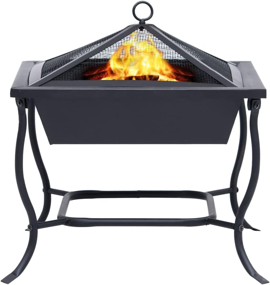 Fire Pit Black 17.7