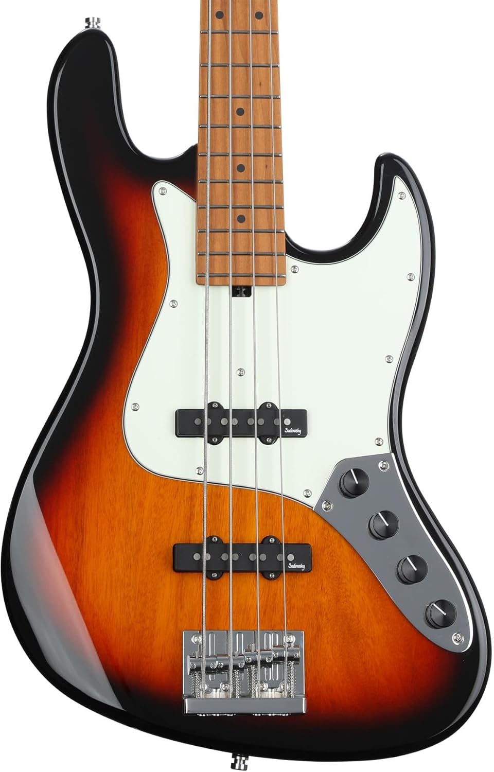 Sadowsky MetroExpress 21-fret Vintage JJ Bass, 4-string - Tobacco Sunburst Transparent
