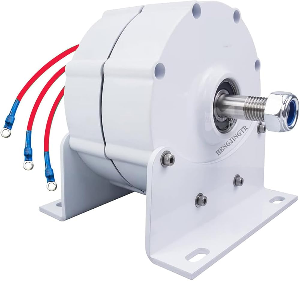24v,Low Noise Design Windmill for Home Permanent Magnet Generator 5000W Low Speed 12V 24V 48V Gearless AC Alternators for Wind/Water Turbine