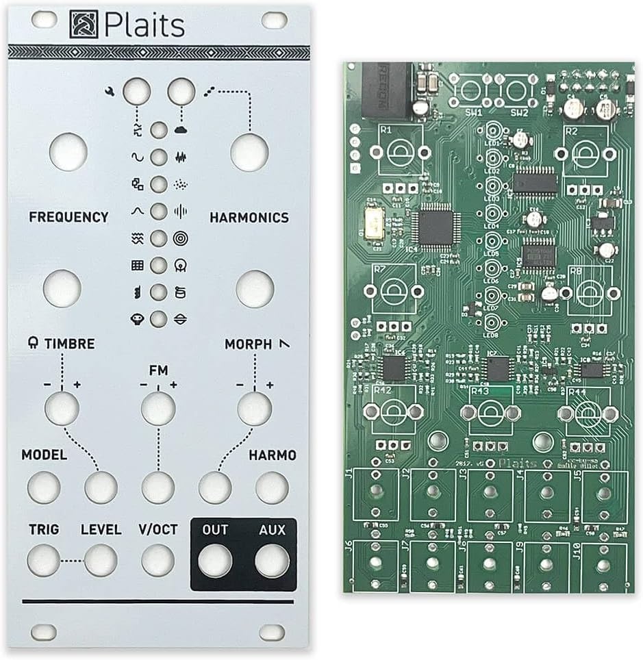 Plaits SMD Populated PCB and Panel - Eurorack Module PCB Set by Sound Study Modular