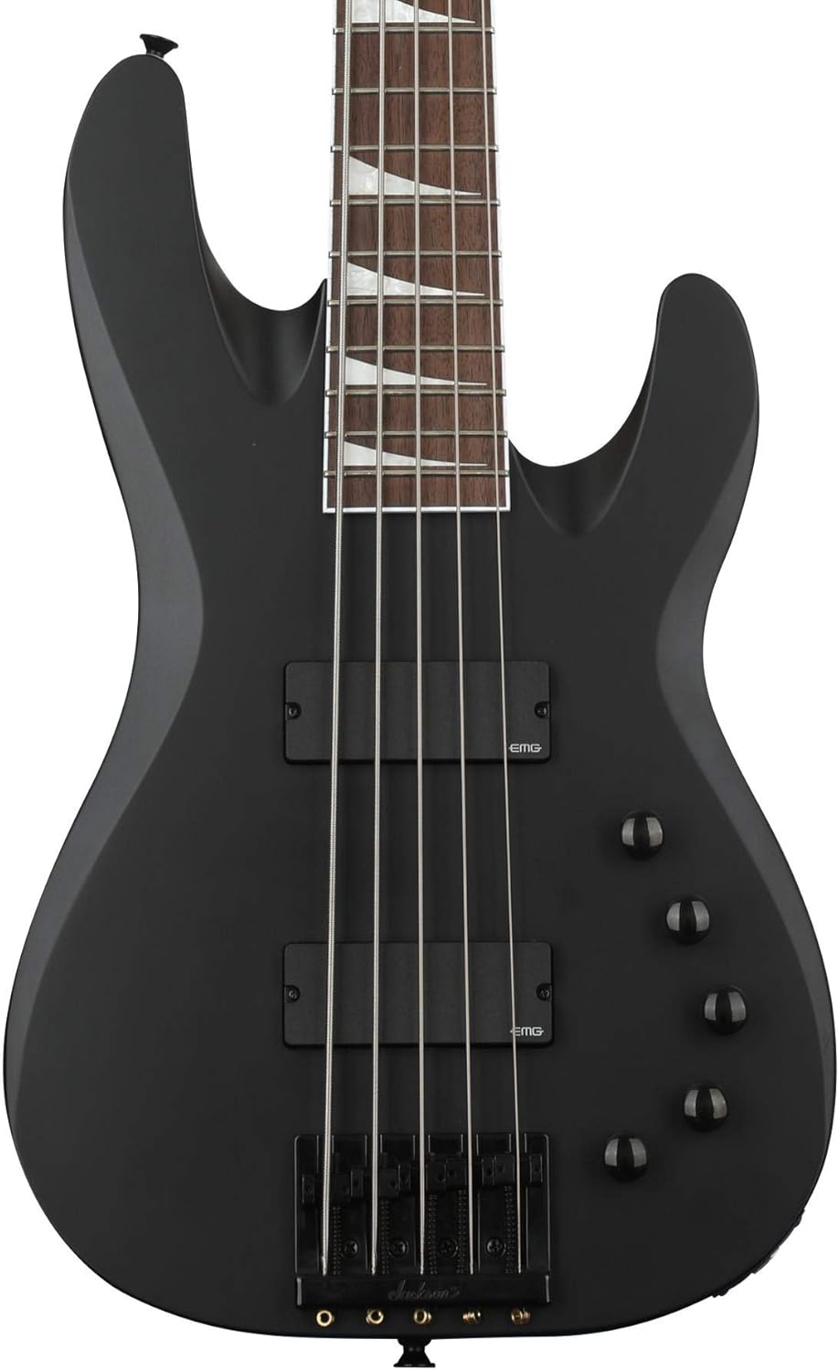 Jackson X Series Signature David Ellefson 5-String Concert Bass CBX V, Satin Black, Laurel Fingerboard