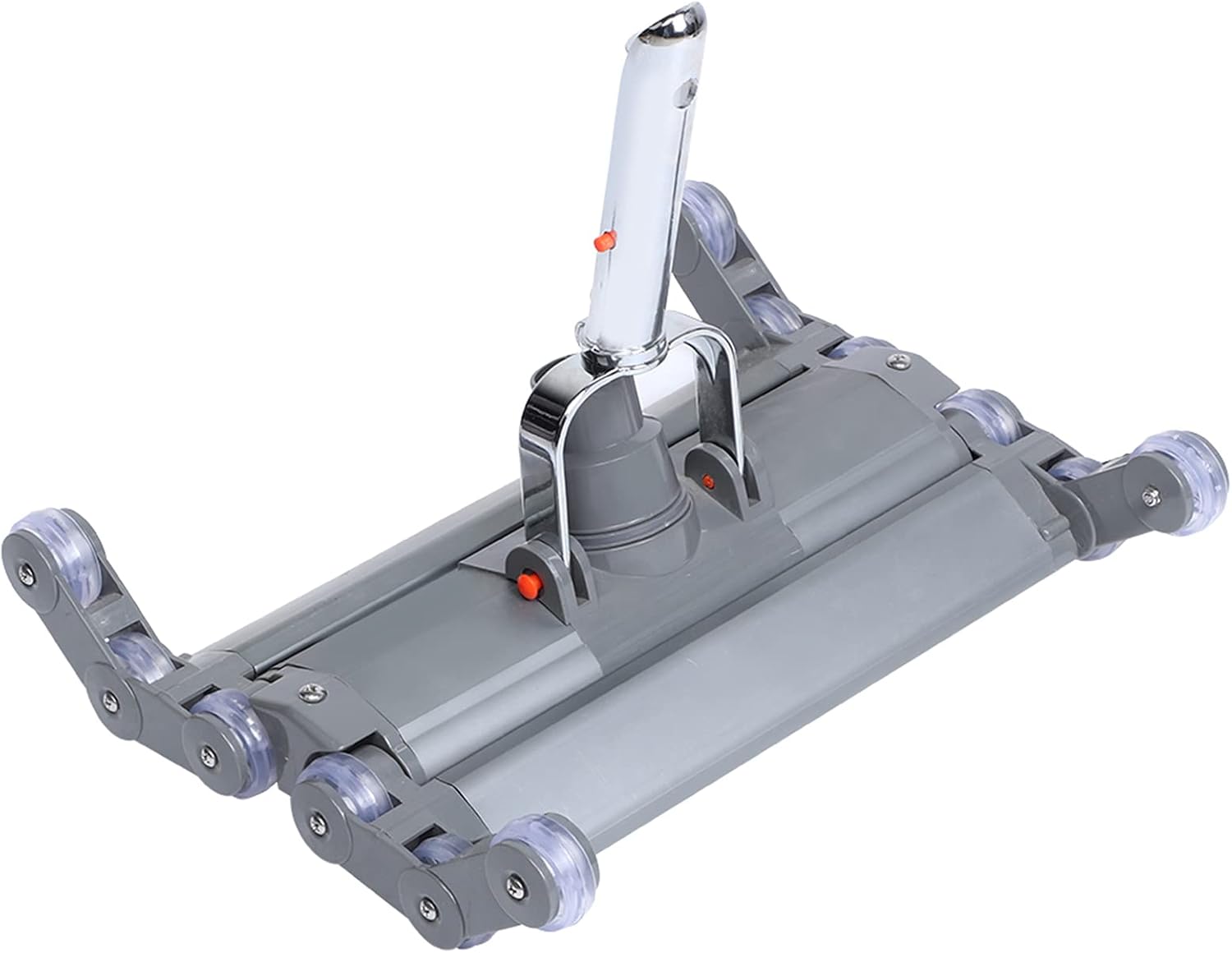 Pool Vacuum Head with Wheels, Heavy Duty Aluminum Alloy Vacuum Cleaner for Inground Pool, Dirt Suction Head Cleaning Equipment Accessories