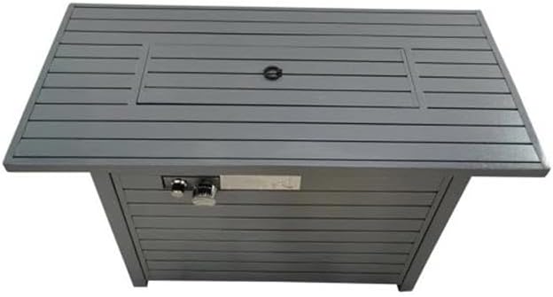Living Source International 24'' H Steel Propane Outdoor Fire Pit Table with Lid