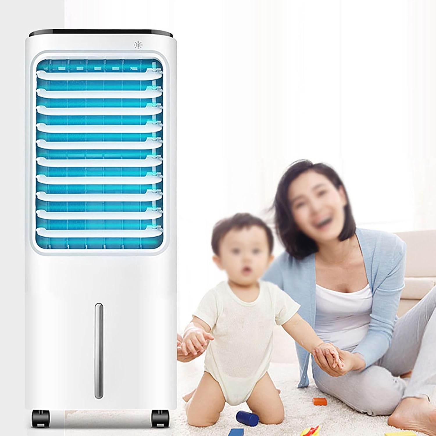 Portable Air Cooling Fan, Dual Water Tank Cooling Fans, 12L Large Capacity, Cold Fan Multiple Filters for Home and Mall