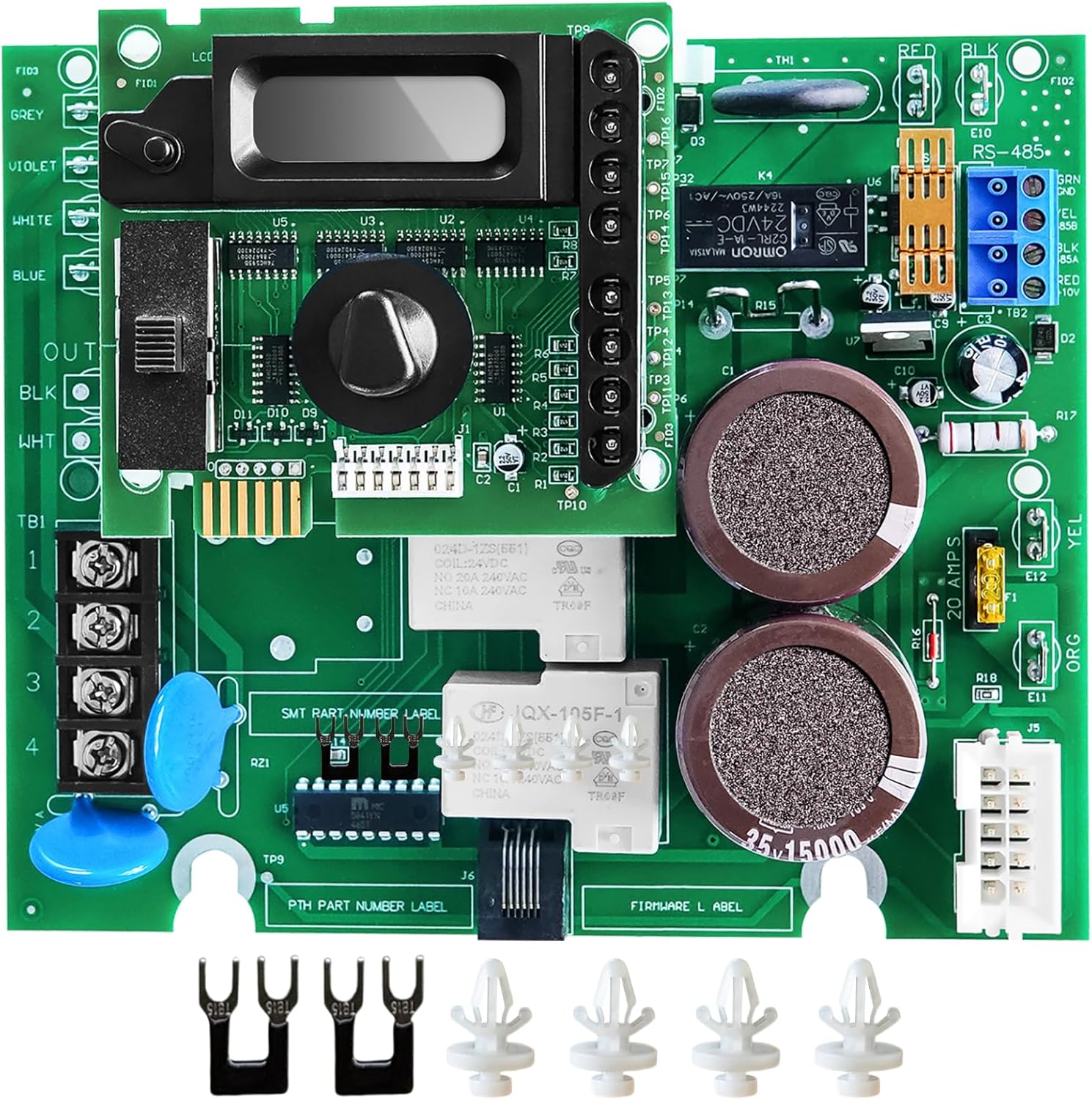 2025 GLX-PCB-RITE Control Board & GLX-PCB-DSP Display Board Set – Compatible with Hayward/Goldline Aqua Rite Saltwater Systems – Complete Pool Chlorinator Replacement Kit