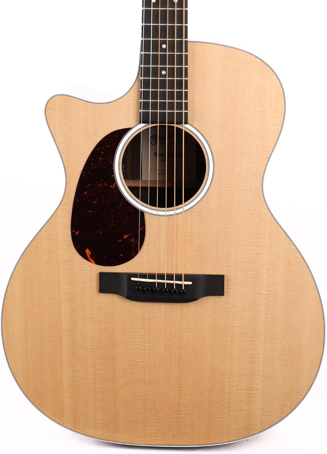 Martin GPC-13E Ziricote Road Series Left-Handed Acoustic-Electric Guitar, Natural w/Soft Case