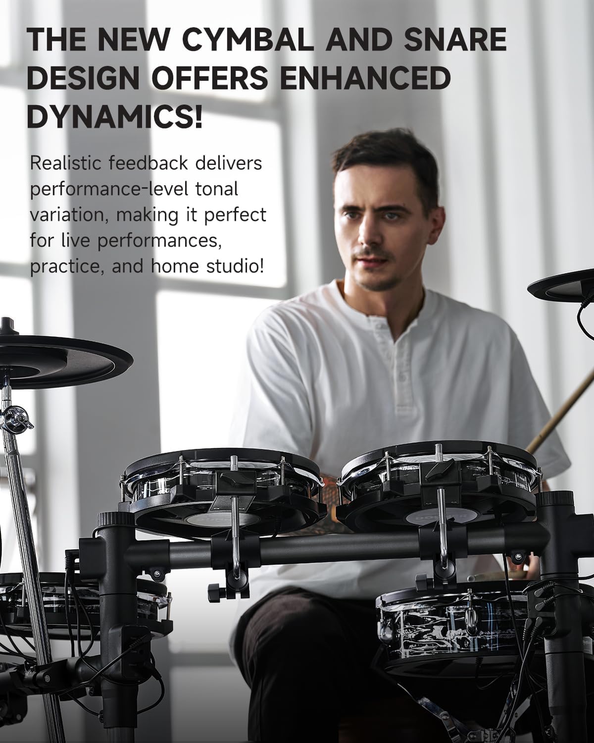 Donner Beat Max Electronic Drum Set, Electric Drum Kit with 12