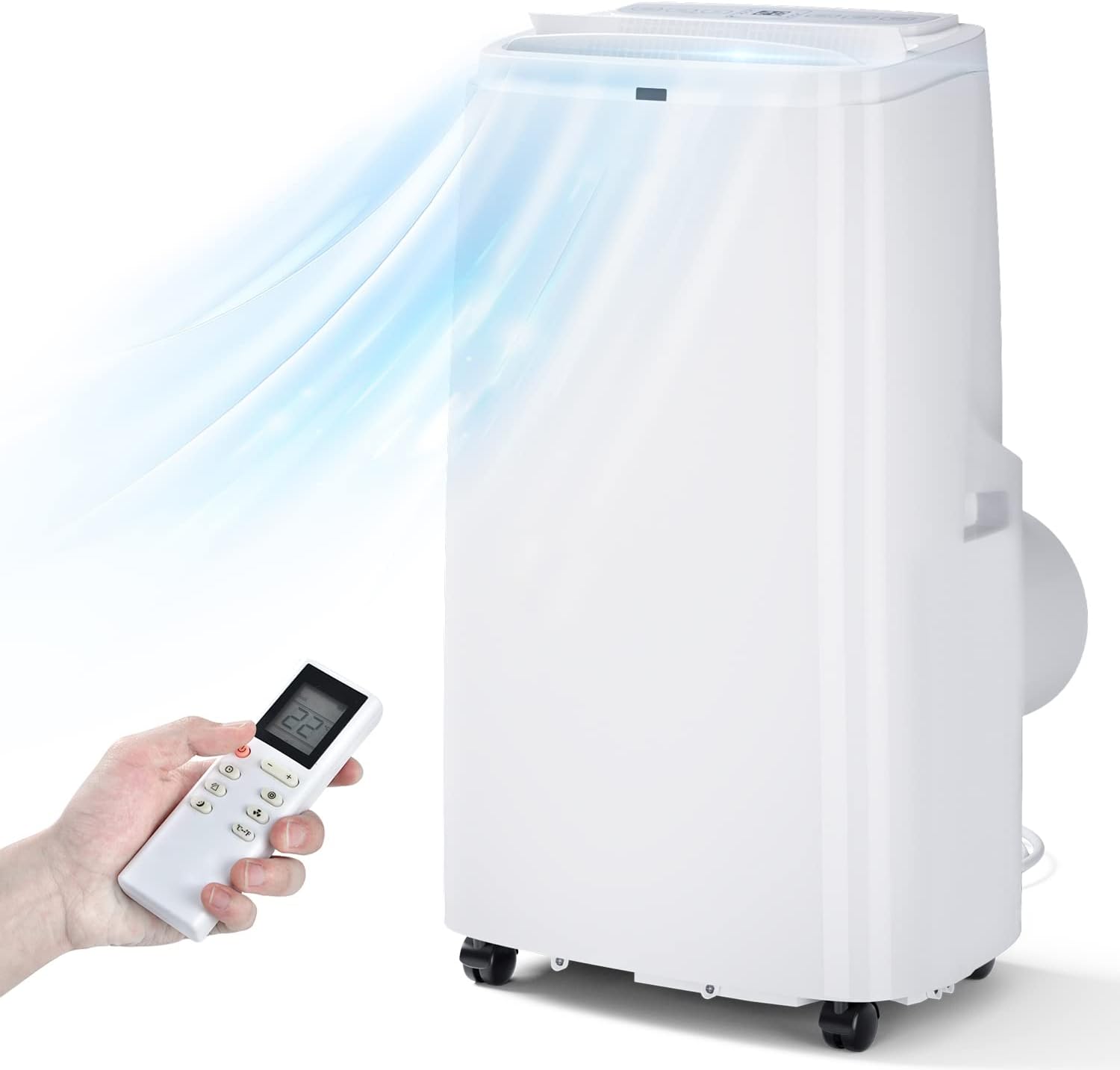 ARLIME Portable Air Conditioners, 12000 BTU 3-in-1 AC Unit w/Fan & Dehumidifier Cools up to 450 sq.ft, Digital Display & Remote Control, Air Conditioner w/Window Kit for Home Office, Dorm, Bedroom