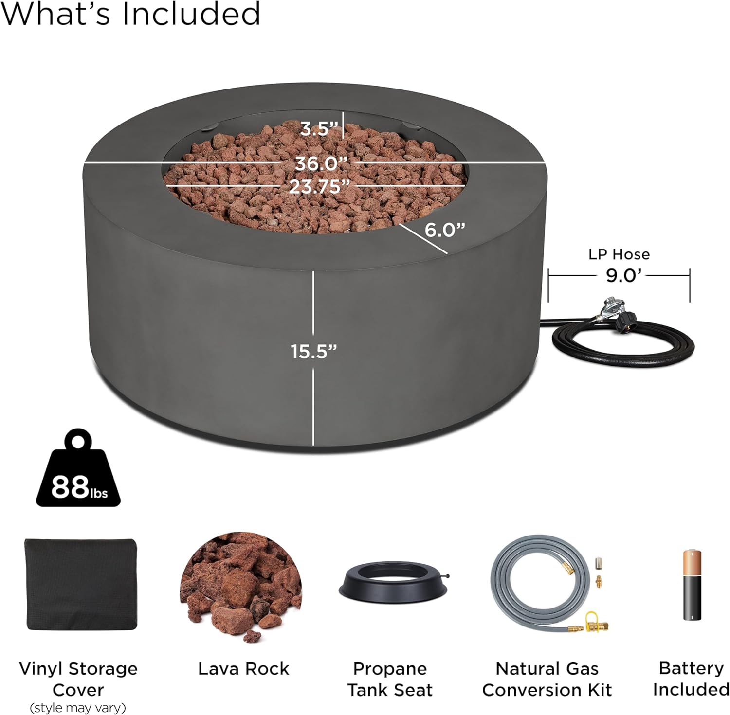 Real Flame Aegean 36