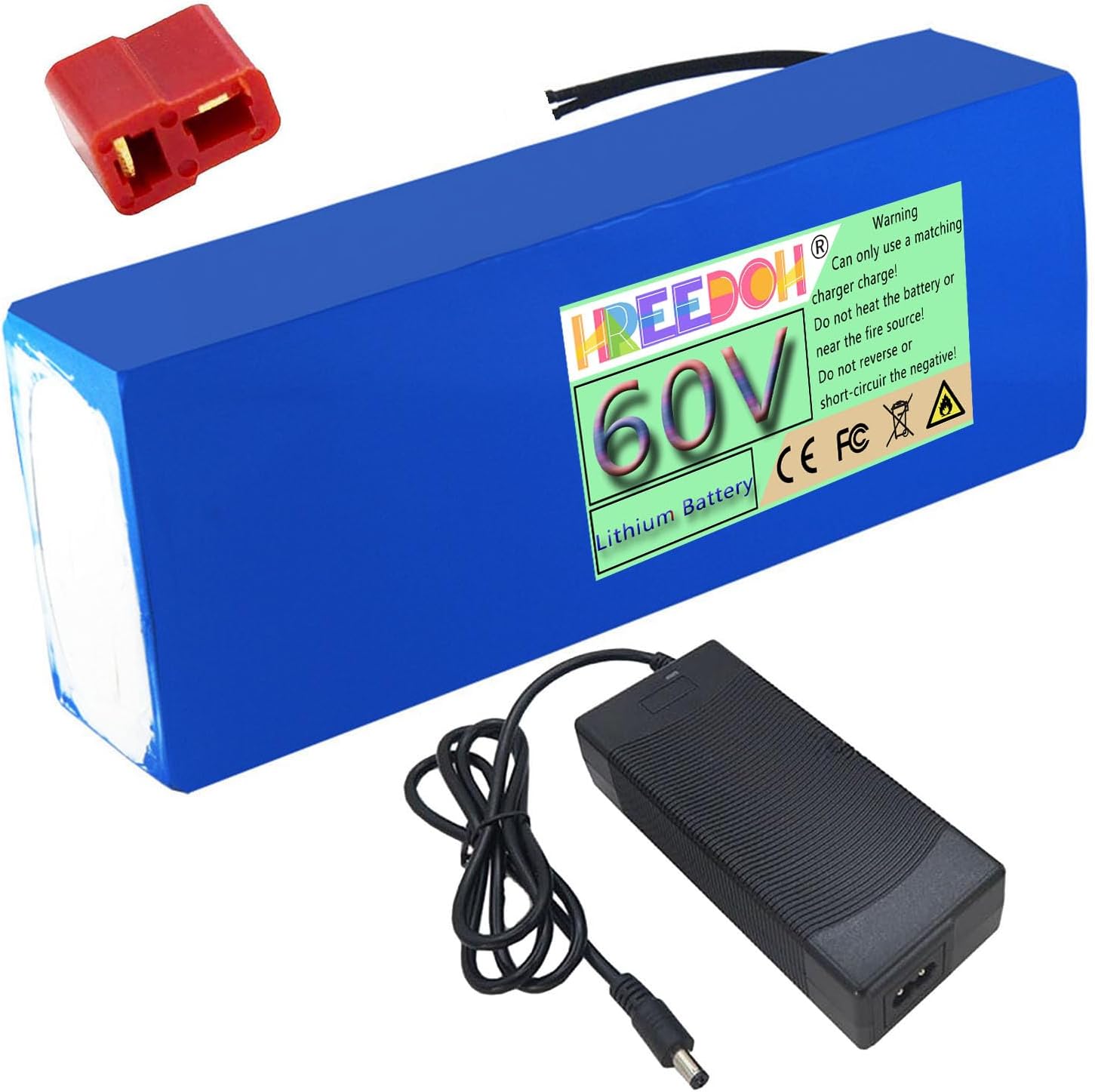 60V Lithium-ion Battery 60V Lithium Battery 15Ah 20Ah 25Ah 30Ah 35Ah 40Ah 45Ah 50Ah with Charger for 50-3000W Motor,60v45ah