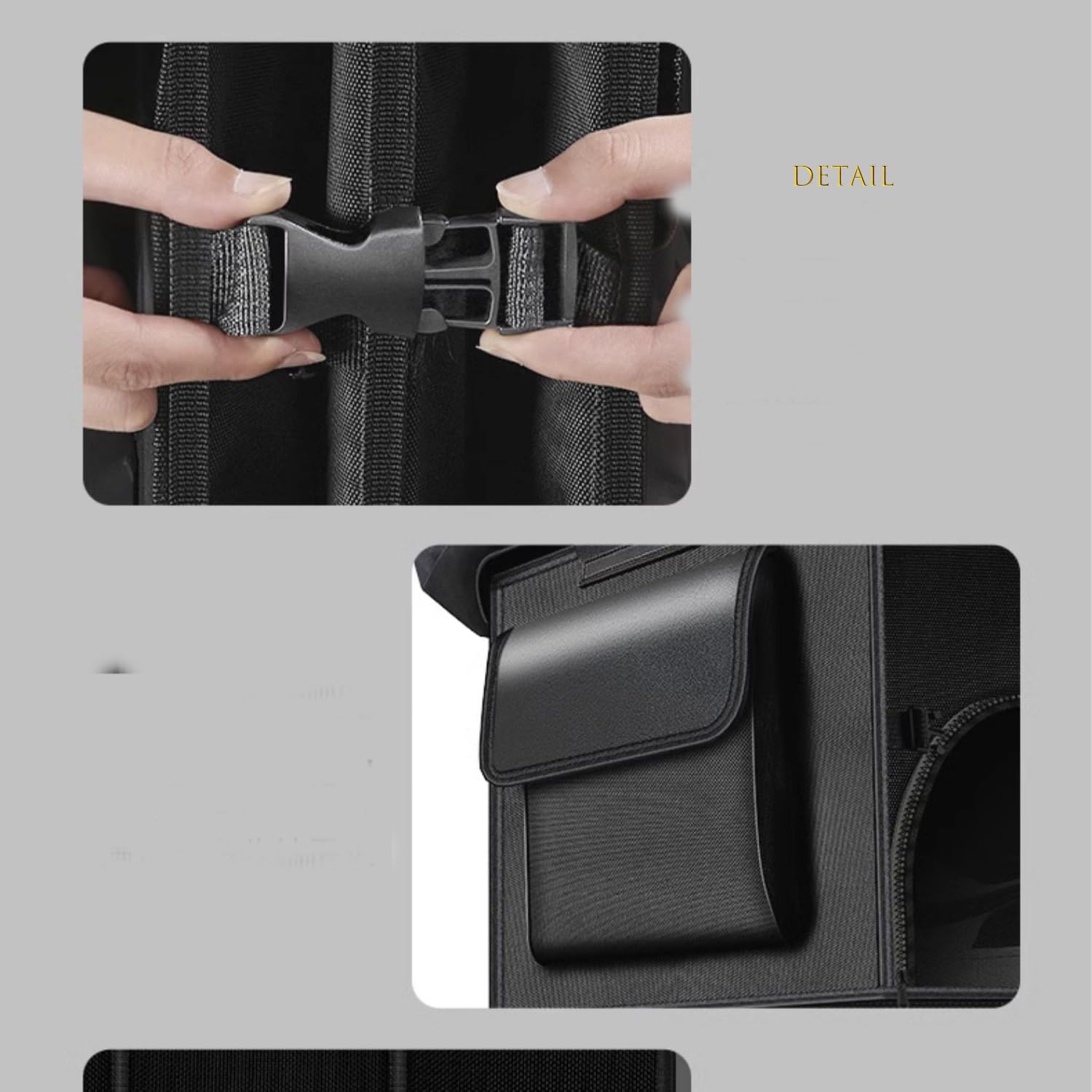 Car Trunk Organizer for Porsche Taycan Cross Turismo​ Electric Station Wagon,Reinforced Stable Clean Orderly Folding Box Versatile Waterproof Bag Interior Products All Seasons,A-3