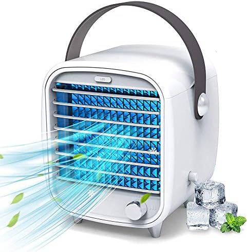 Portable Mini Air Cooler 3 in 1 Fast Cooling Mobile Conditioner Air Fan USB with Adjustable Speeds for Home Bedroom Office