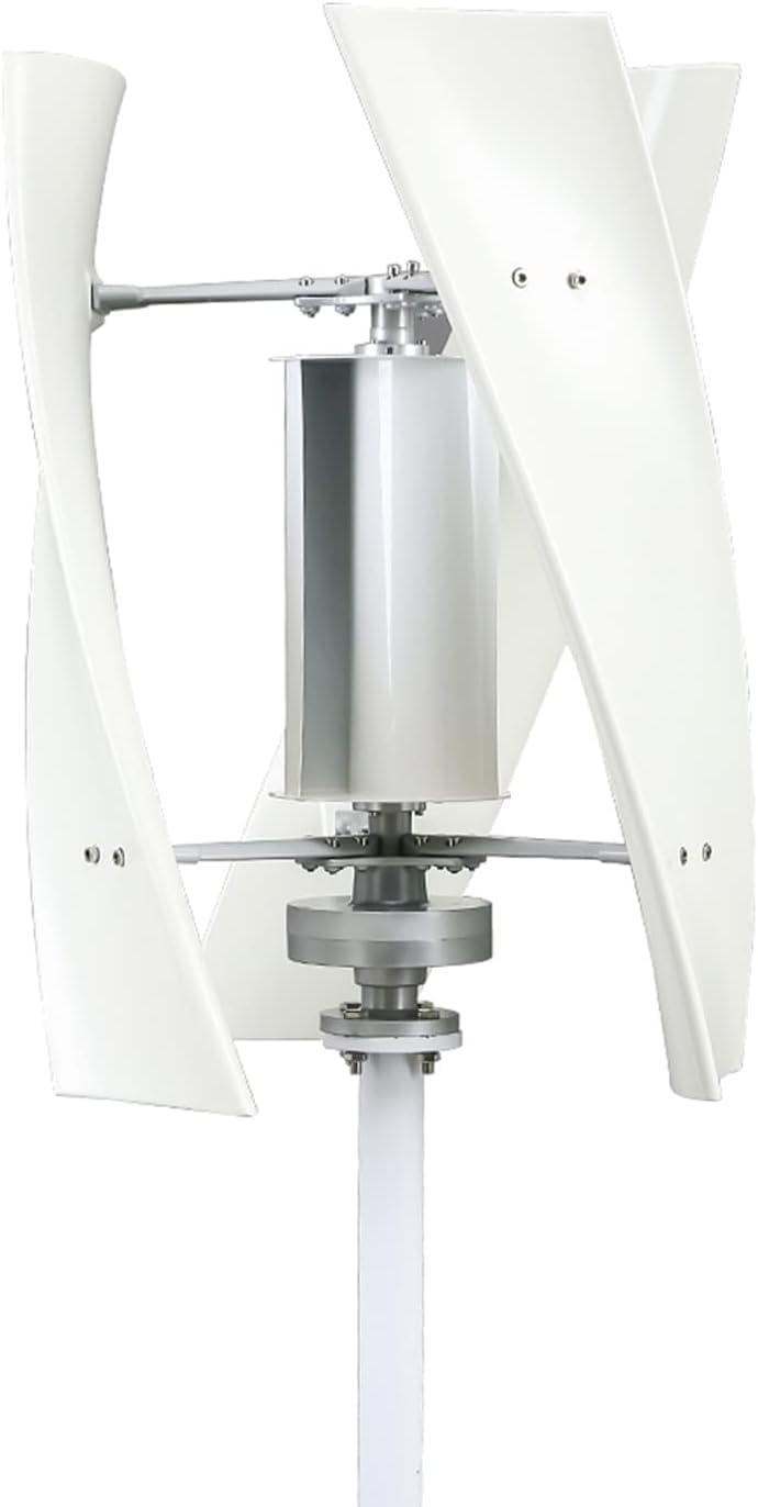CHRISK Vertical Axis Wind Turbine Generator 6000W 3 Blades Wind Power Generator, Free Energy Windmill Generator Set with MPPT Controller for Boat, Log House, Home