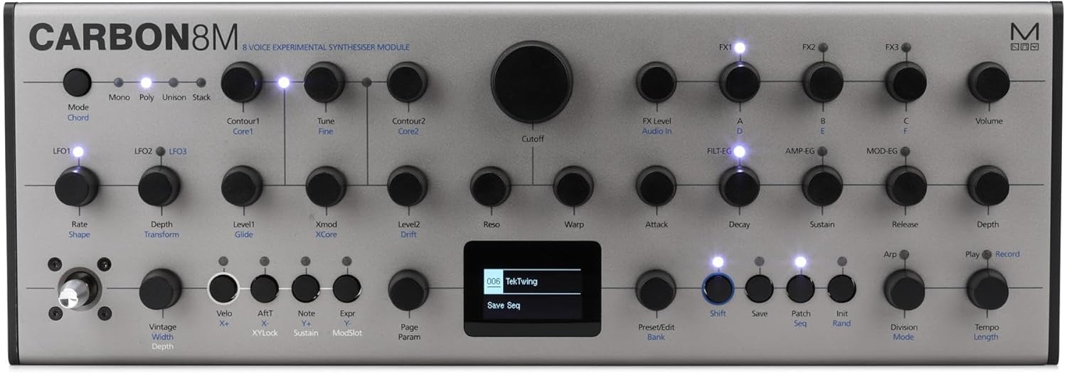 Modal Electronics Carbon8M 8-voice Experimental Synthesizer Module