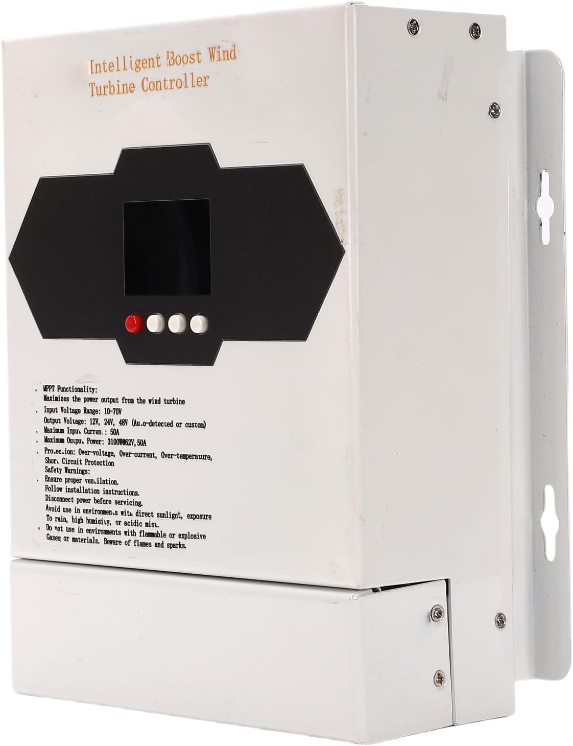 FTVOGUE 1000W Wind Charge Controller MPPT Boost Wind Power Generator Controller Auto Detection with LCD Display for Home Boat Street Lights