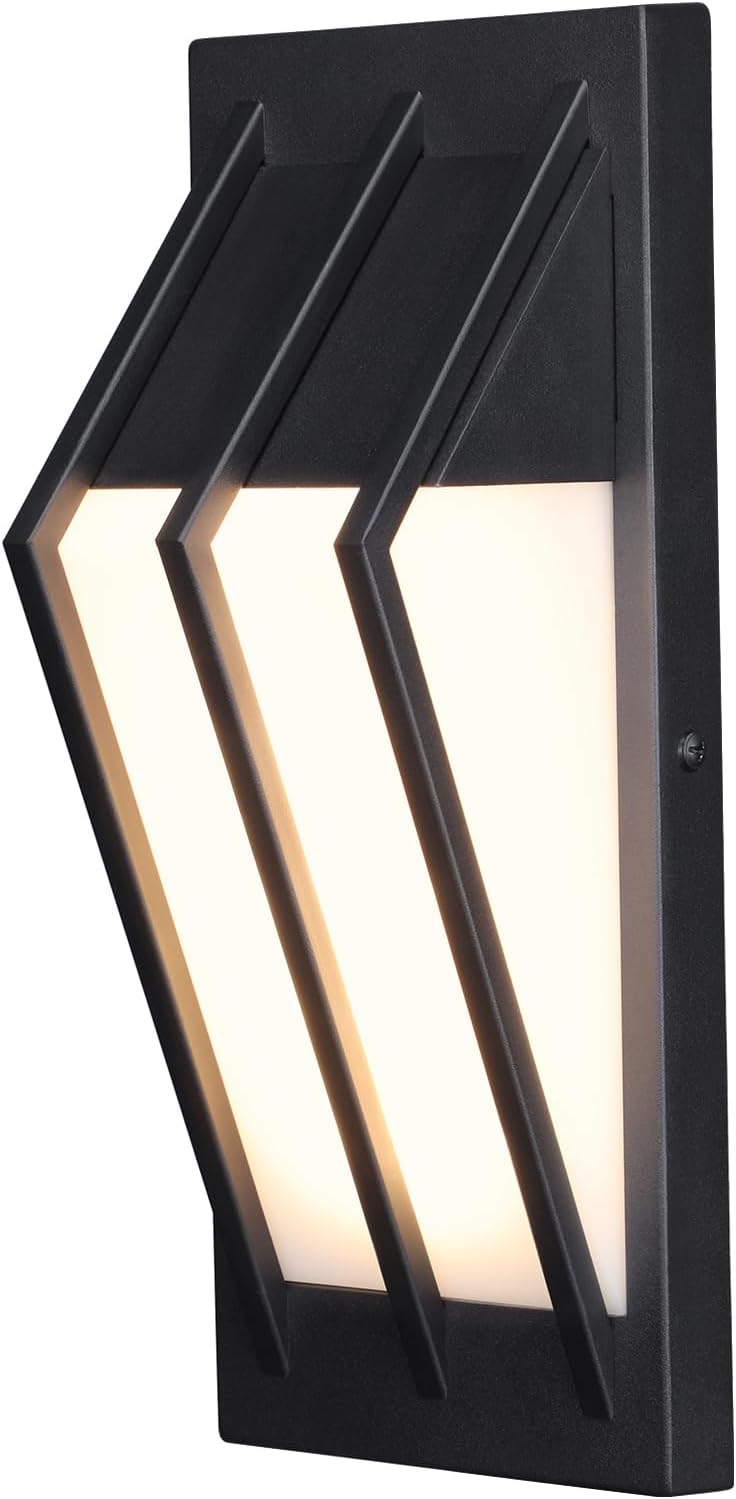 LEONLITE LED Wall Lights Outdoor, 9W Modern Wall Sconce, 100-277V 11