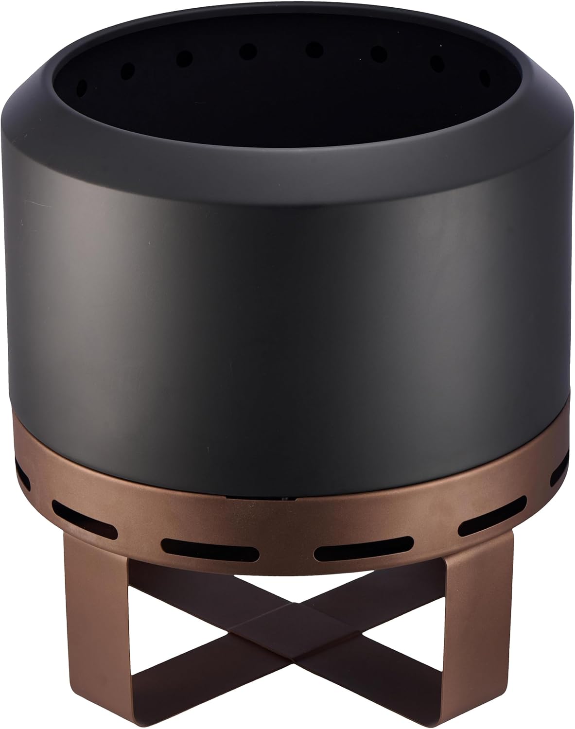 24'' Outdoor Smokeless Fire Pit Stove, Table Top Firepit with Stand, Wood Burning Fire Place Firepit Table for Outside Patio, Portable Fire Pit for Camping Bonfire, Solo Stove Bonfire (Black, 24 in)