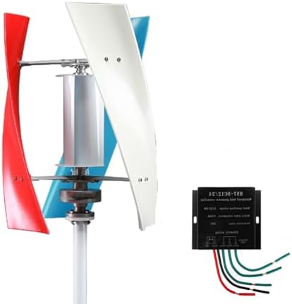 High-Efficiency 10000W 12V/24V/48V Three-Phase AC Permanent Magnet Wind Turbine with 3 Blades & Controller - Perfect for Boats, Homes, Gazebos & Chalets, 220V Output