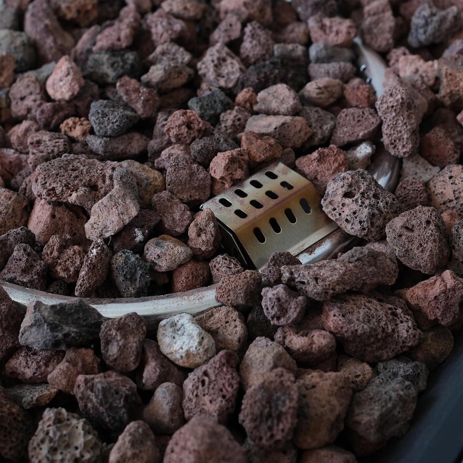 GOWE 50000 BTU, CSA Certification Square Gas Fire Table,Contain 5 kg Lava Stone and Rainproof Cover,Magnesium Oxide Wood Grain Surface Finished,More Suitable for Outdoor Garden Backyard and Durable