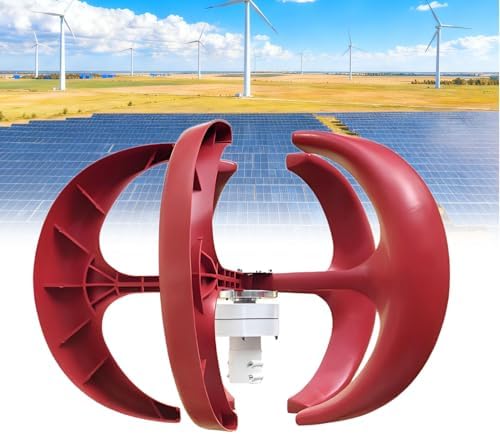 5-Blade Vertical Axis Wind Turbine Generator - 24V for Monitoring Equipment, Street Lighting, Ships & Offshore Platforms - Efficient Renewable Energy Solution