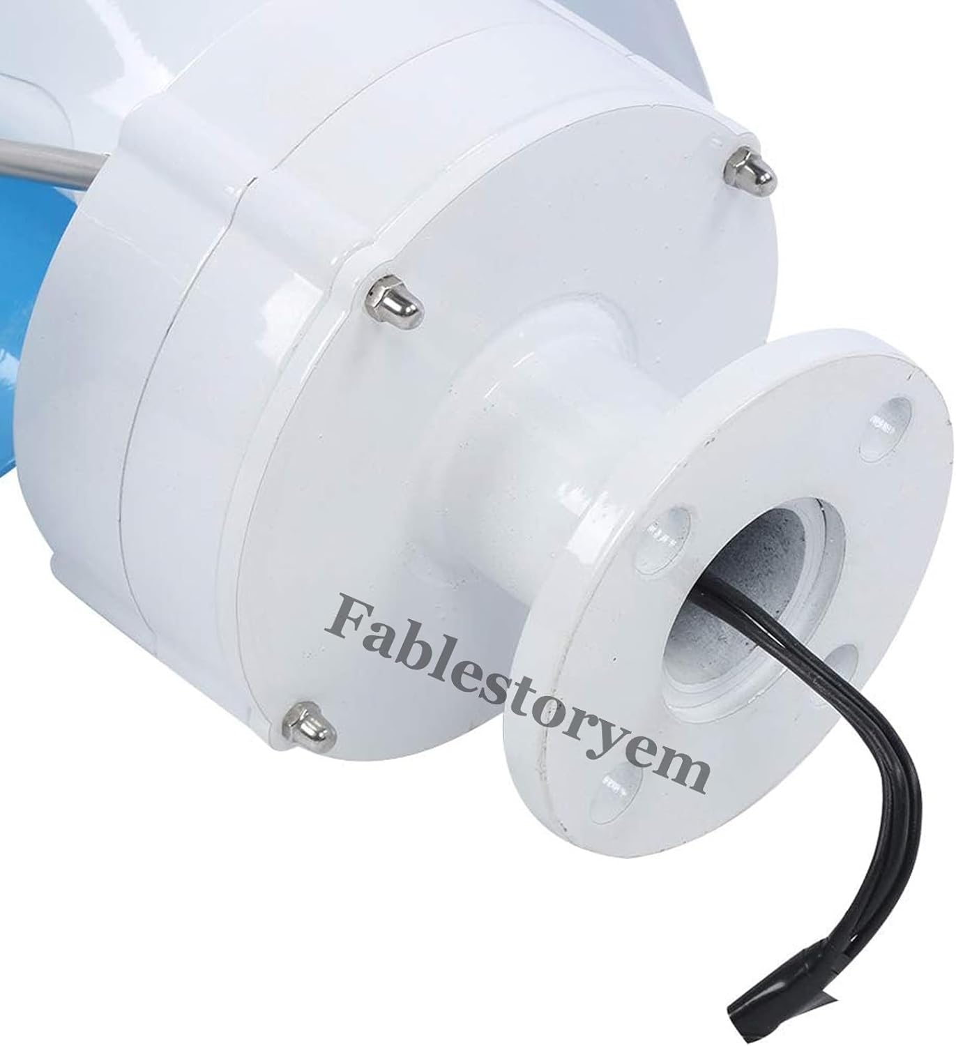 12000W Vertical Wind Turbine Generator Kit, 12V/24V/48V 2 Blades Helical Magnetic Levitation Shaft Vertical Wind Turbine with MPPT Controller, Suitable for Home Factory Use,E-24V