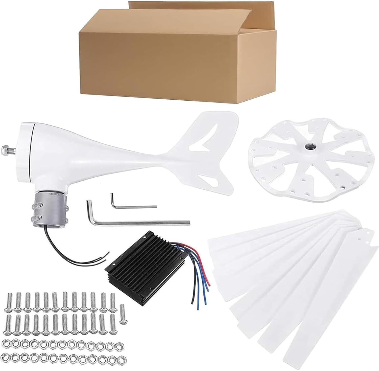 20000W 12V 24V 48V 110V 220V Wind Turbine Generator Kit Power With 8 Blades And Free MPPT Controller Horizontal For Home Use(220V)