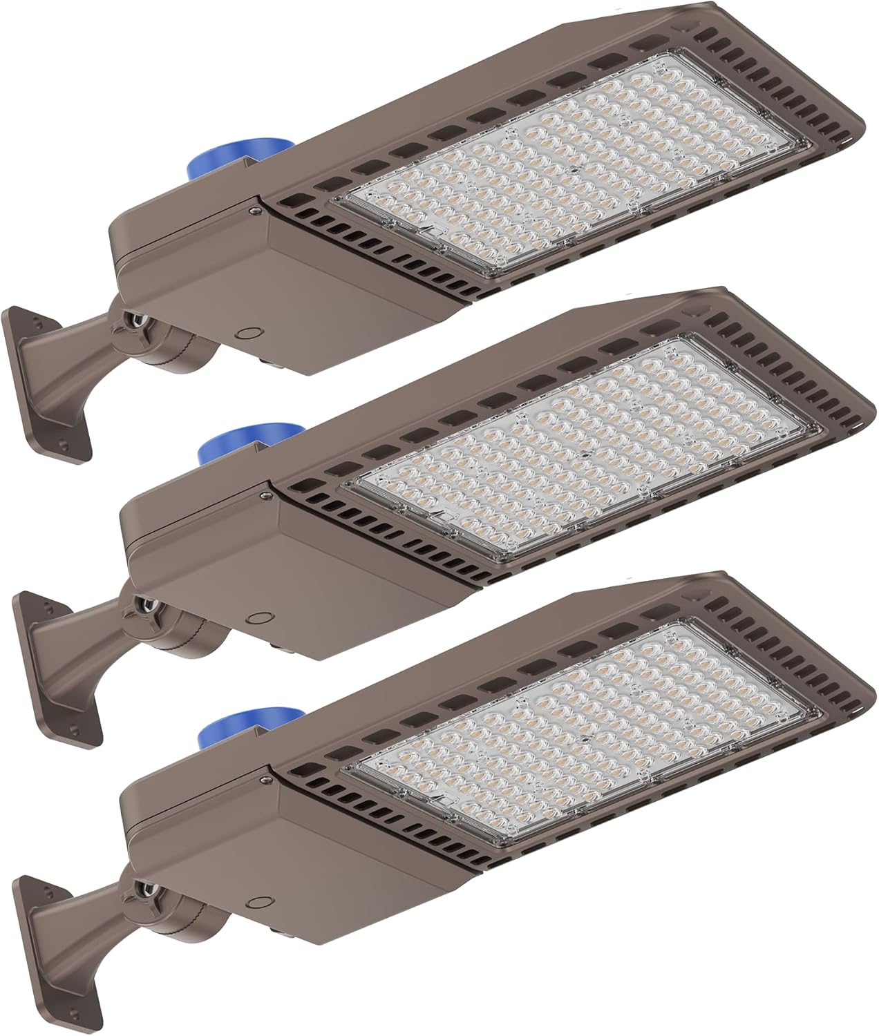 LED Parking Lot Light 200W, UL Listed 28000LM 5000K Shoebox Light with Dusk to Dawn Photocell,Adjustable Arm Mount, IP66 Waterproof, Commercial LED Area Security Light for Parking Lot,Roadway,3Pack