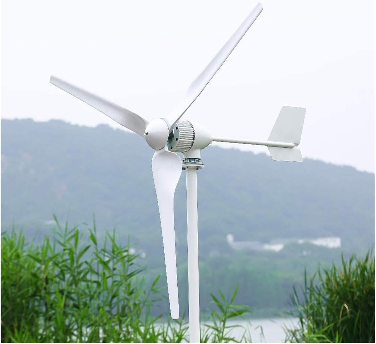 Wind Turbine Generators Kit 20KW 12V 24V 48V Horizontal Wind Turbine Generator 20000W Windmill with MPPT Charge Controller for Home Mountain Low Starting Speed for Home(12V_20KW)
