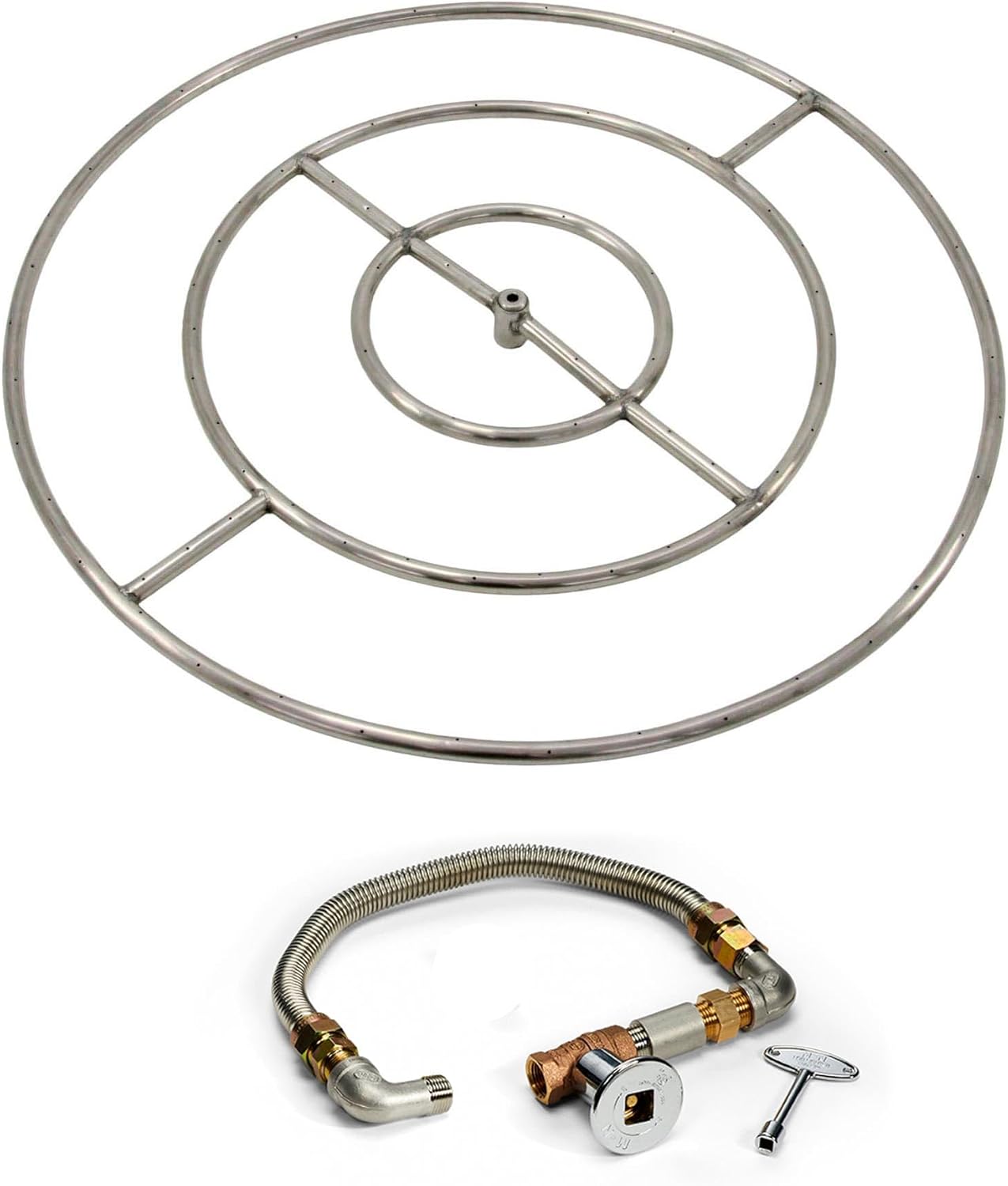 HPC Fire Match Light Fire Pit Kit (FPS36HC KIT), 36-Inch High Capacity, Natural Gas