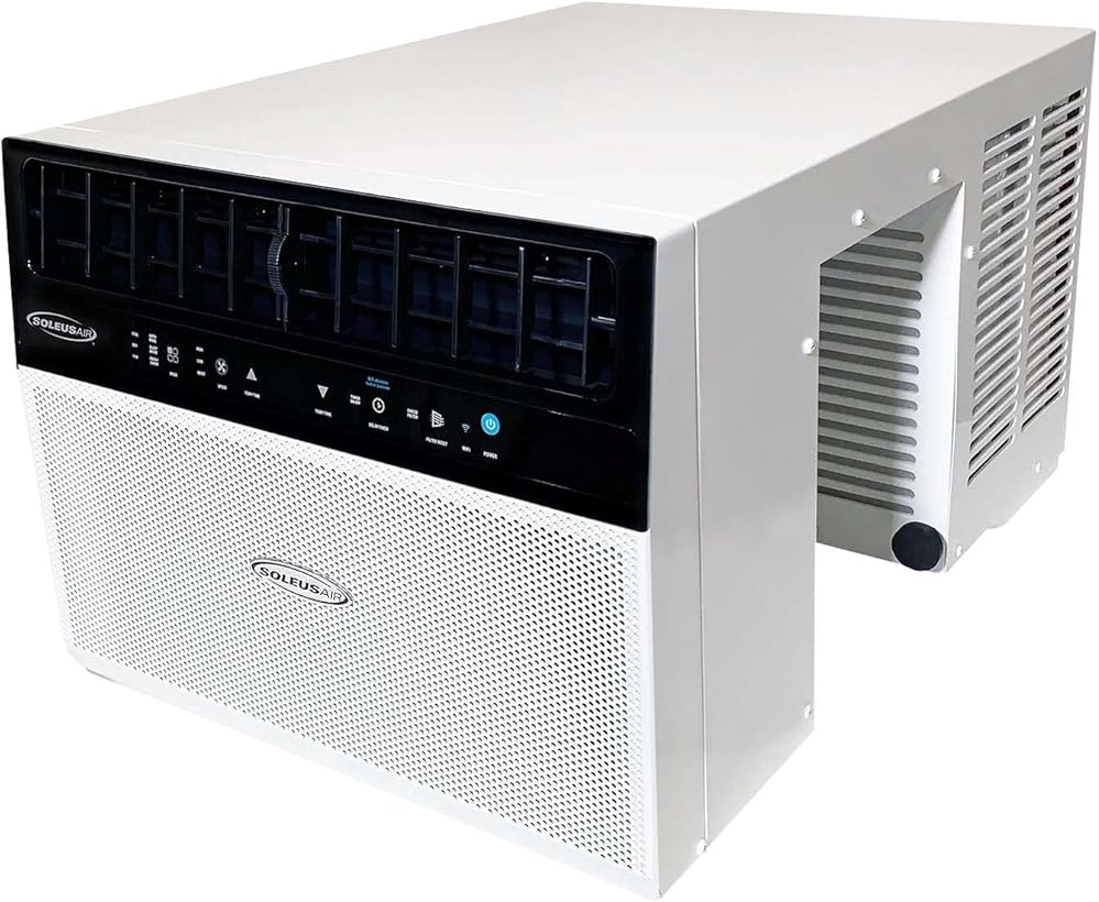 Soleus Air 6,000 BTU Over-the-Sill Air Conditioner: WiFi Enabled, Quiet Operation, Window View Friendly (Up to 11