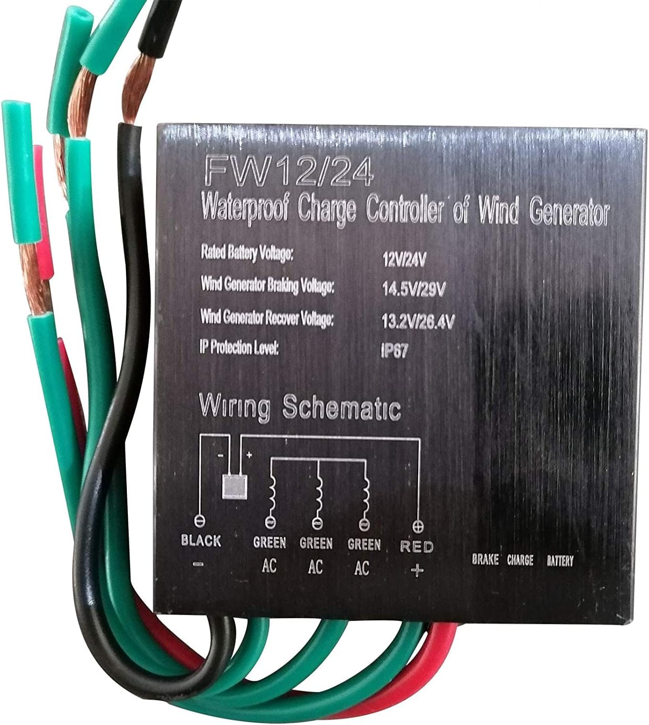 12000W Wind Power Turbine Generator Maglev Generator Vertical Wind Generator with 3 Blade and Controller (Red Blue White)