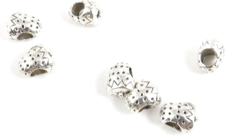 660 Pieces Antique Silver Tone Jewelry Making Charms Findings Fashion Wholesale Supplies Pendant Lots Bulk Supply H7CV3M Fruit Strawberry Loose Beads