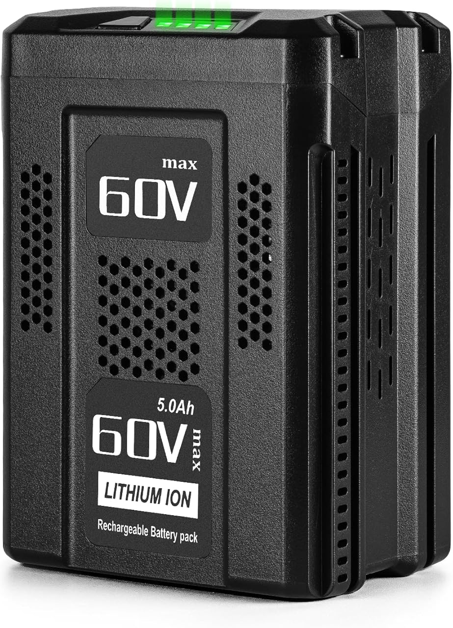 5.0Ah 60V Replacement for Greenworks Pro 60V Lithium-ion Battery LB60A00 LB60A01 LB60A02 LB60A03 Cordless Power Tool Battery (Not for Greenworks 80V/Powerworks)