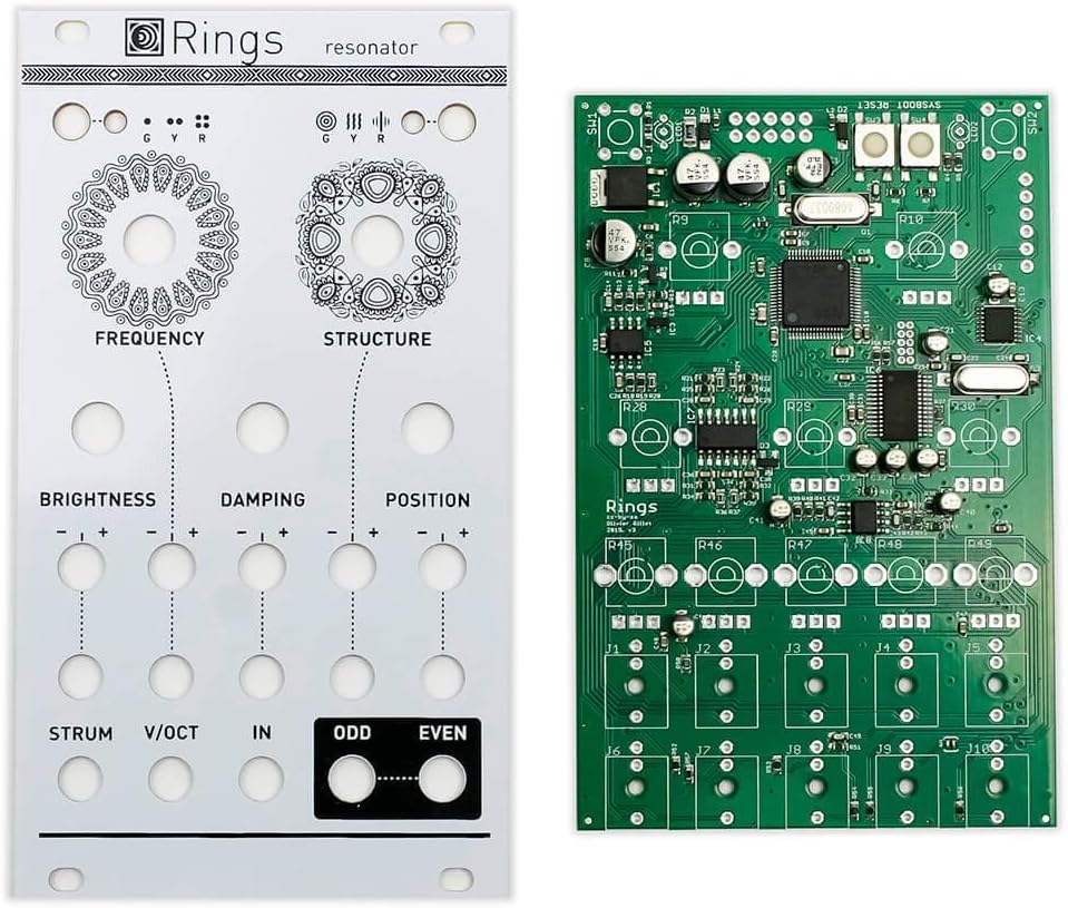 Rings SMD Populated PCB and Panel - Eurorack Module PCB Set by Sound Study Modular