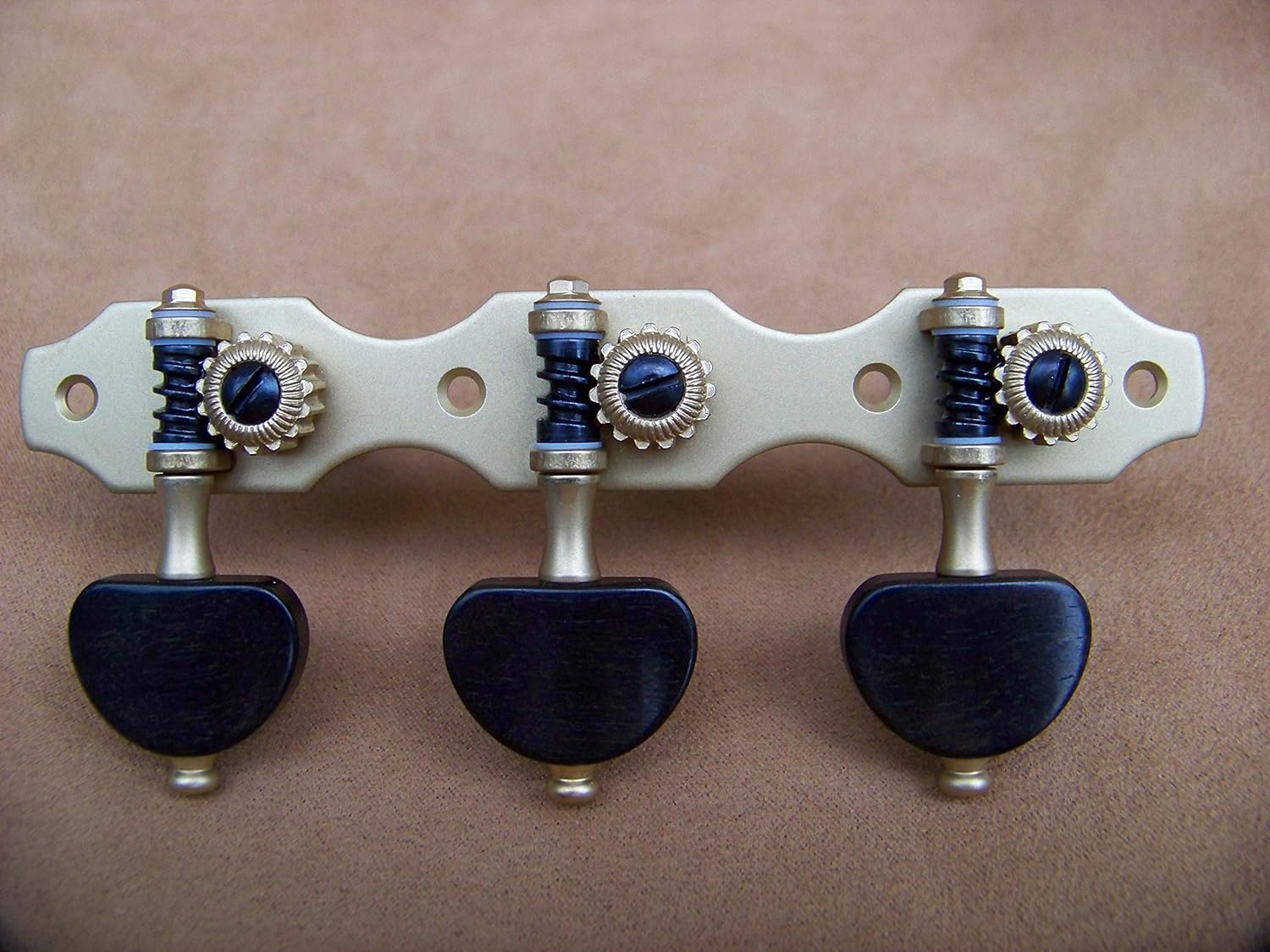 Rubner Classical Guitar Tuning Machines-Solid Brushed Brass Ebony Hauser