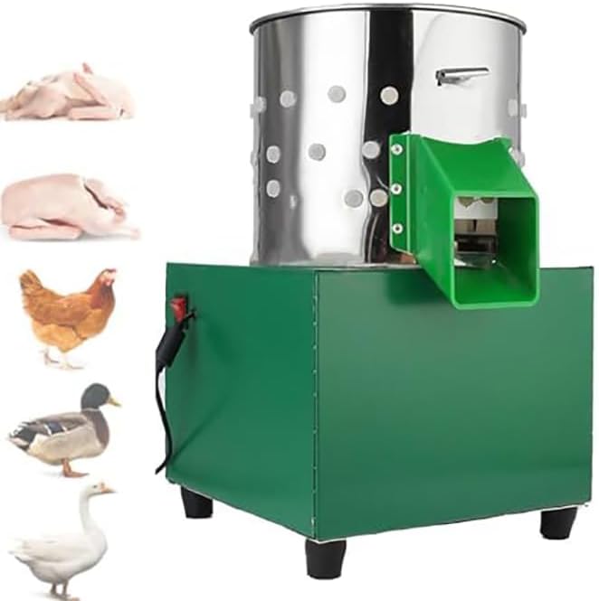 Electric Plucking Machine,Electric Poultry Plucker Machine, Feather Remover for Quick Cleaning, Stainless Steel,Ideal for Chicken Duck Farm