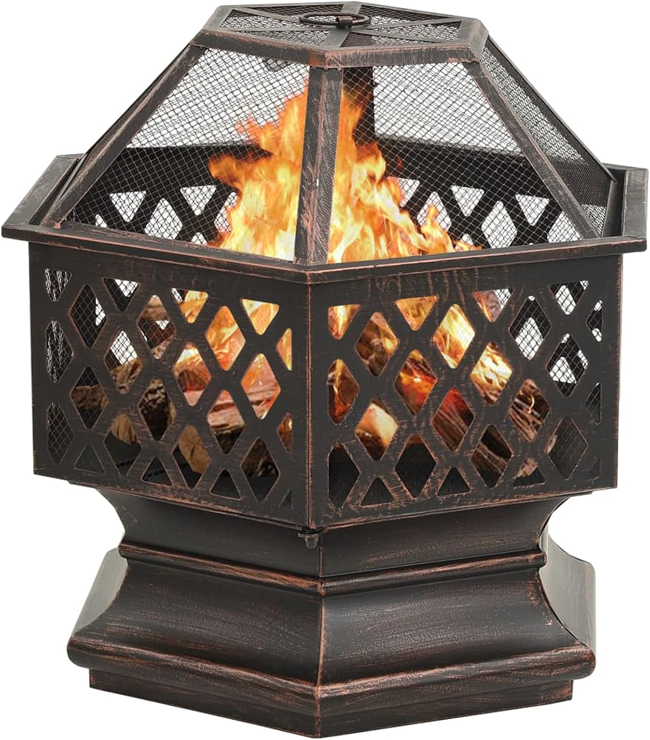 Rustic Fire Pit with Poker 24.4