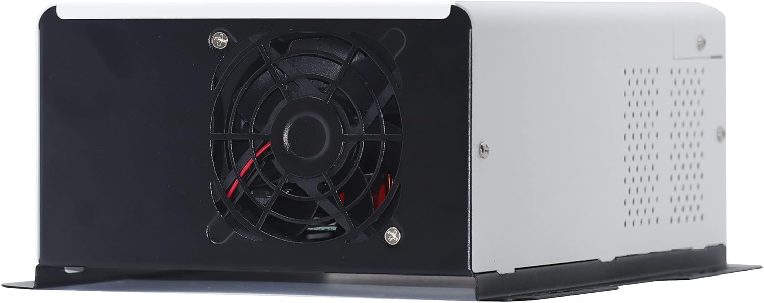 60A MPPT Solar Charge Controller 12V 24V 36V 48V Auto, Adjustable LCD Display, PV 150V Max Solar Panel Regulator for AGM Sealed Gel Flooded Lithium Battery Aluminum Design with Cooling Fan