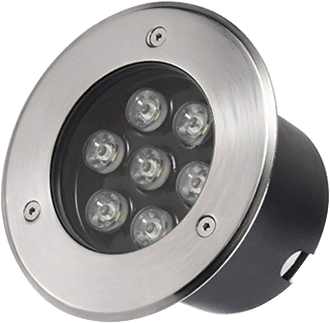 Underground Light LED - 12V Underground Courtyard Lights, Walkover Led Lights, No Glare Easy to Install Underground Light LED， Garden Terrace IP67 Waterproof Lighting(Green,12W)