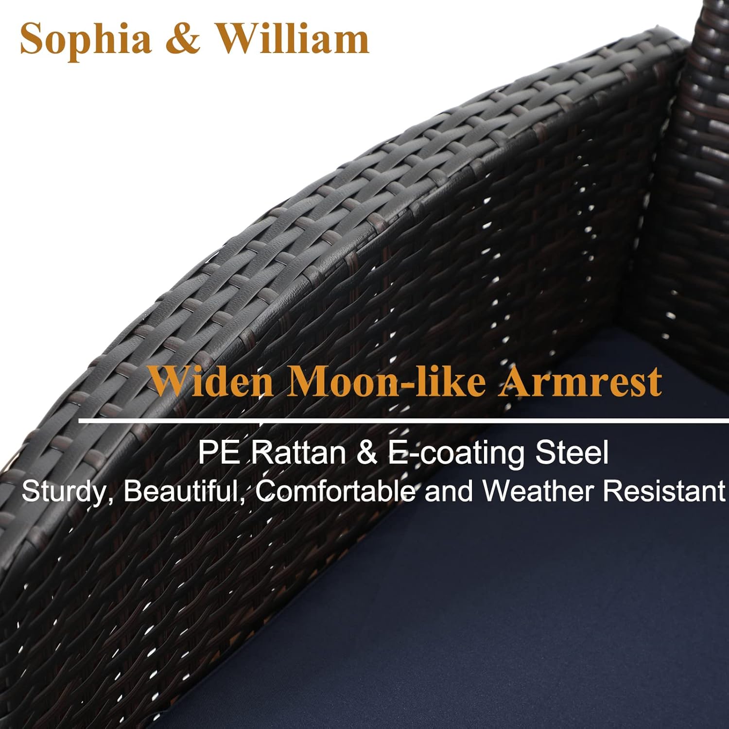 Sophia & William Patio 5 Pieces Dining Set with 1 Square Gas Fire Pit Table and 4 PE Rattan Chairs, Modern 2 in 1 50000 BTU Outdoor Propane Firepits Table Auto-ignition Black 28.4