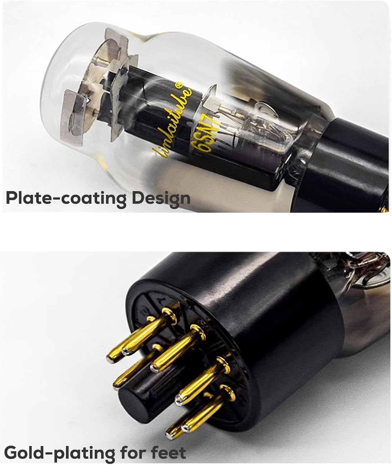 LINLAI 6SN7 1 pair Regular Free Matched Pairing HIFI Vacuum Valve Tubes Double Triode for Home Audio Amplifier